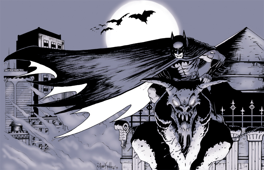 Batman_and_the_Gargoyle_by_WKenney.jpg