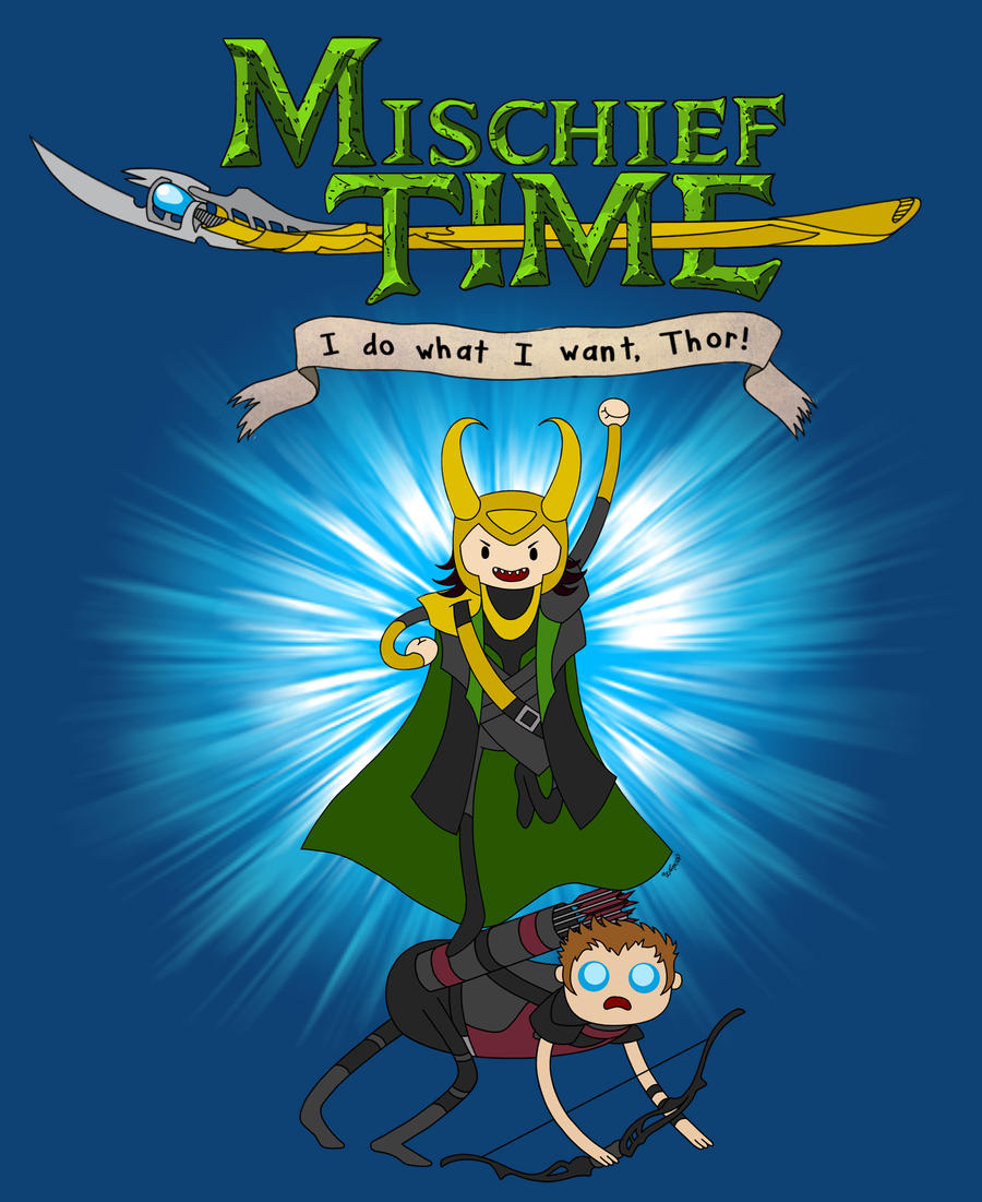 mischief_time_with_loki_and_hawkeye_by_wolfmier-d50ar42.jpg