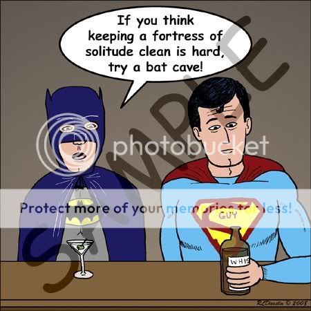 Rich_Diesslins_Funny_General_Cartoons_Super_Hero_Parody_with_Batman_and_Superman_at_the_bar_Wall_Clocks_3_Large.jpg